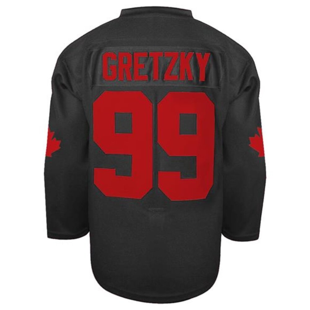 NWT Wayne Gretzky Team Canada Black Hockey Jersey #99 Men's Fan Apparel